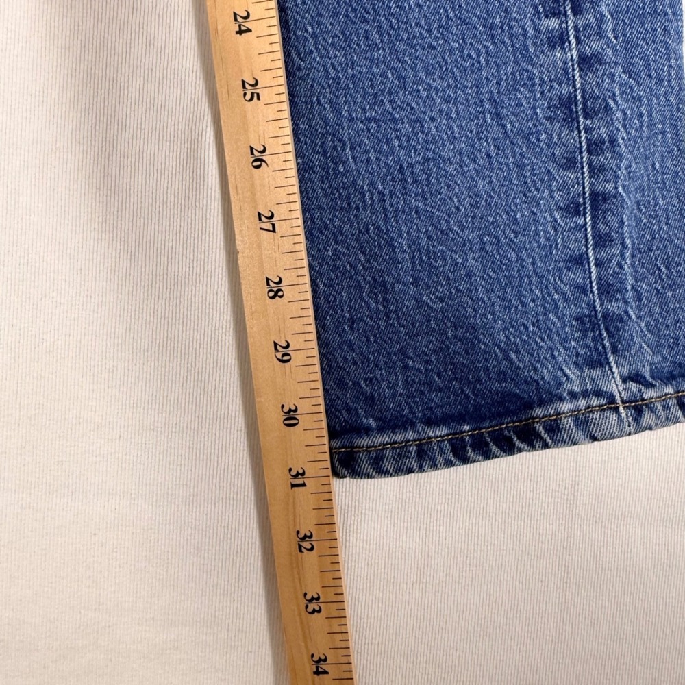 Levi's 501 Original Fit Jeans W27 L32 Medium Wash Blue Straight Leg Button Fly - Picture 5 of 15